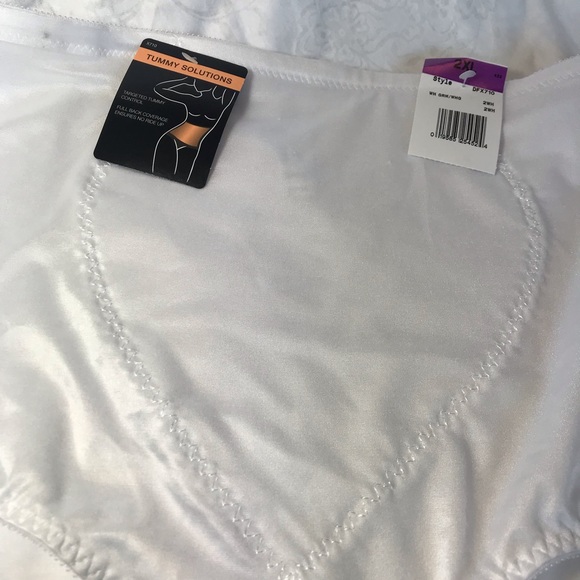 Bali Tummy Solutions brief panty white size 2x NWT - Picture 6 of 8